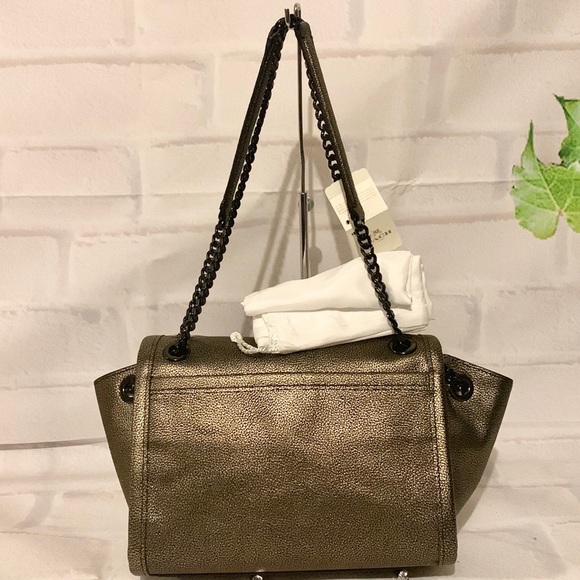 π» Coach F33553 / 33553 π» Ranger Flap Metallic Shoulder Bag  MSRP $350 - Picture 9 of 11